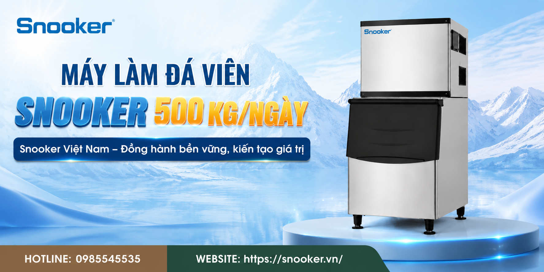 Giải pháp tạo đá công suất lớn cho mô hình kinh doanh chuyên nghiệp