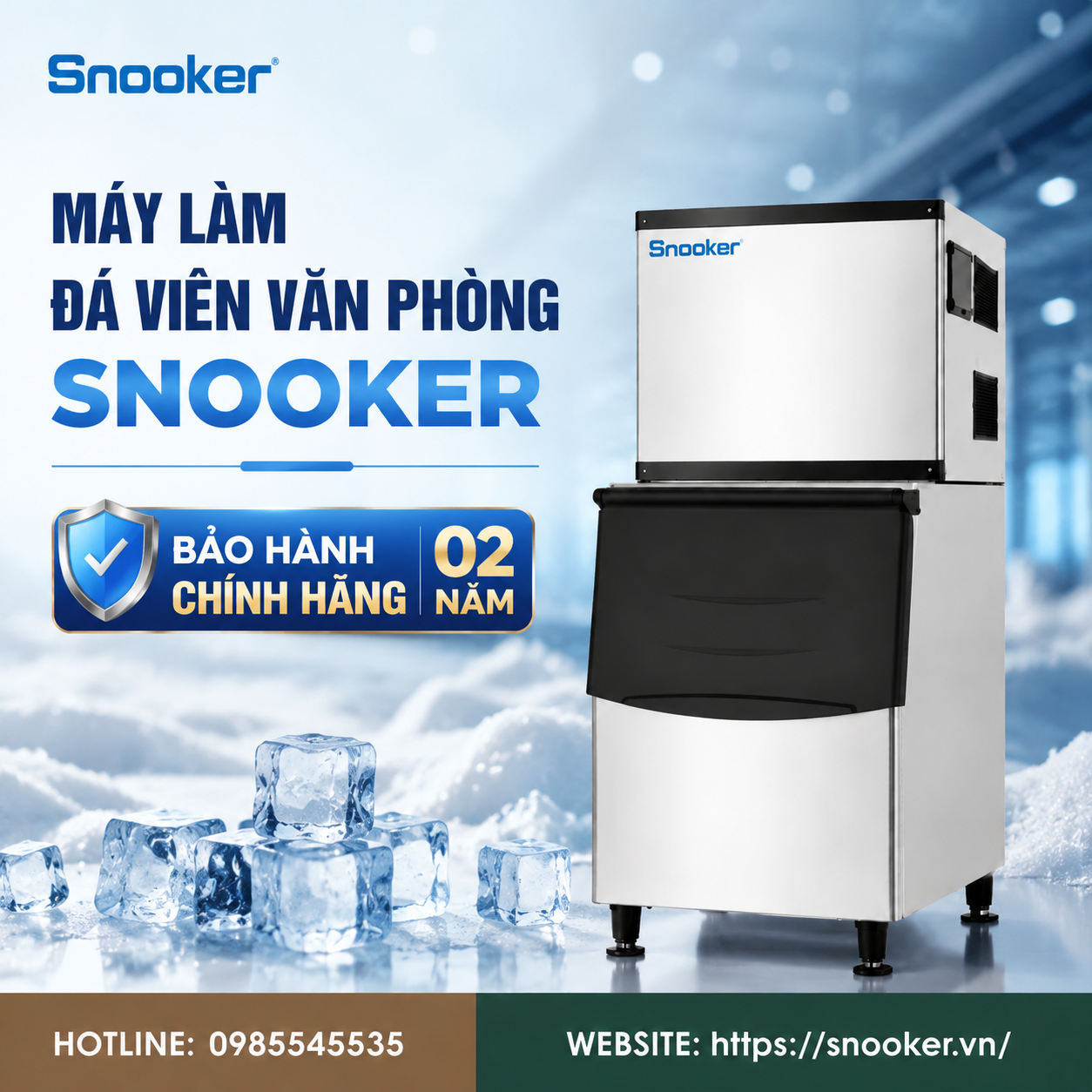 may-lam-da-vien-nhap-khau-Snooker-SK-700P máy làm đá viên Snooker chính hãng Snooker SK-700P