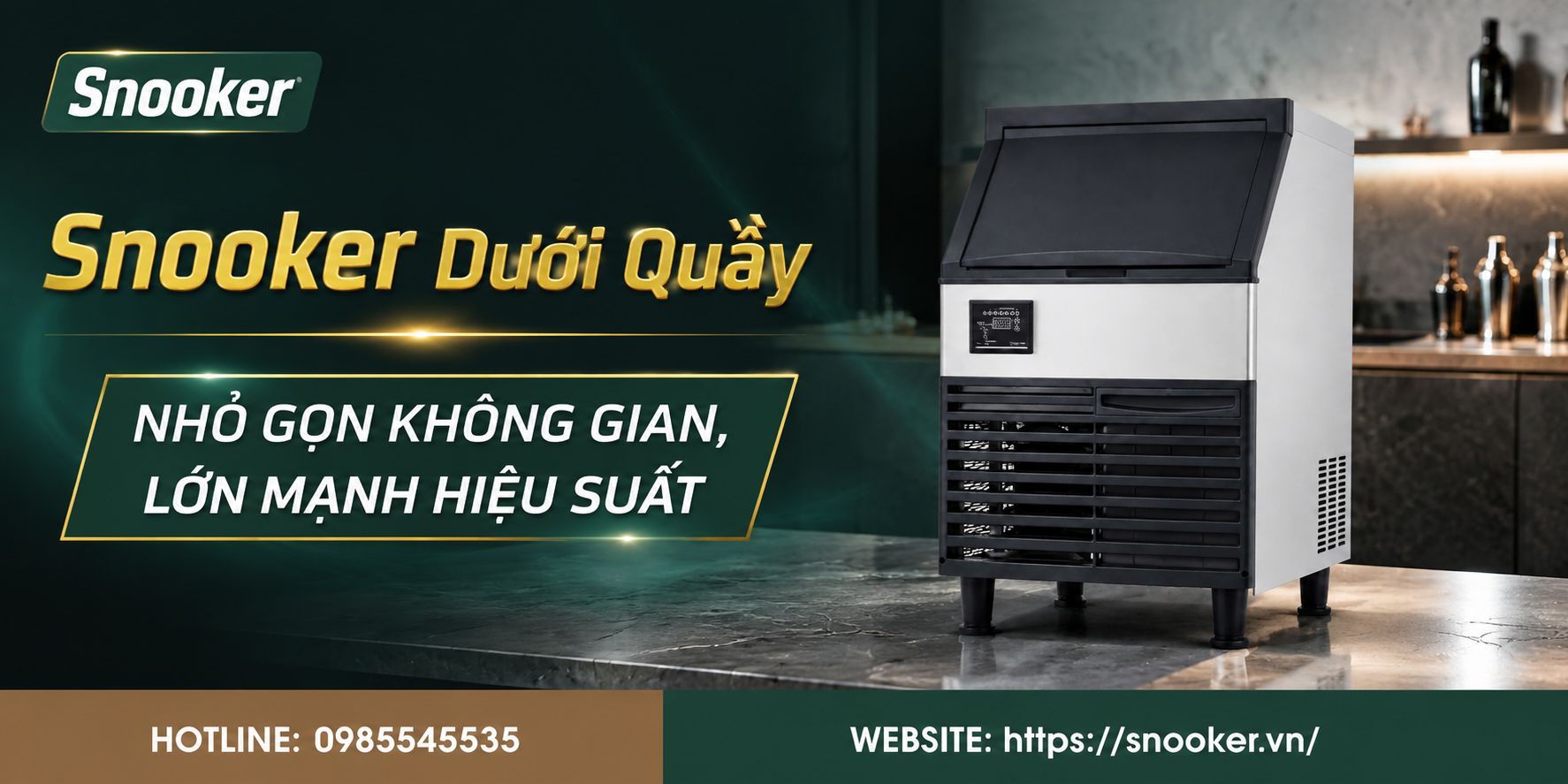 Vì sao nên chọn máy làm đá viên Snooker chính hãng?