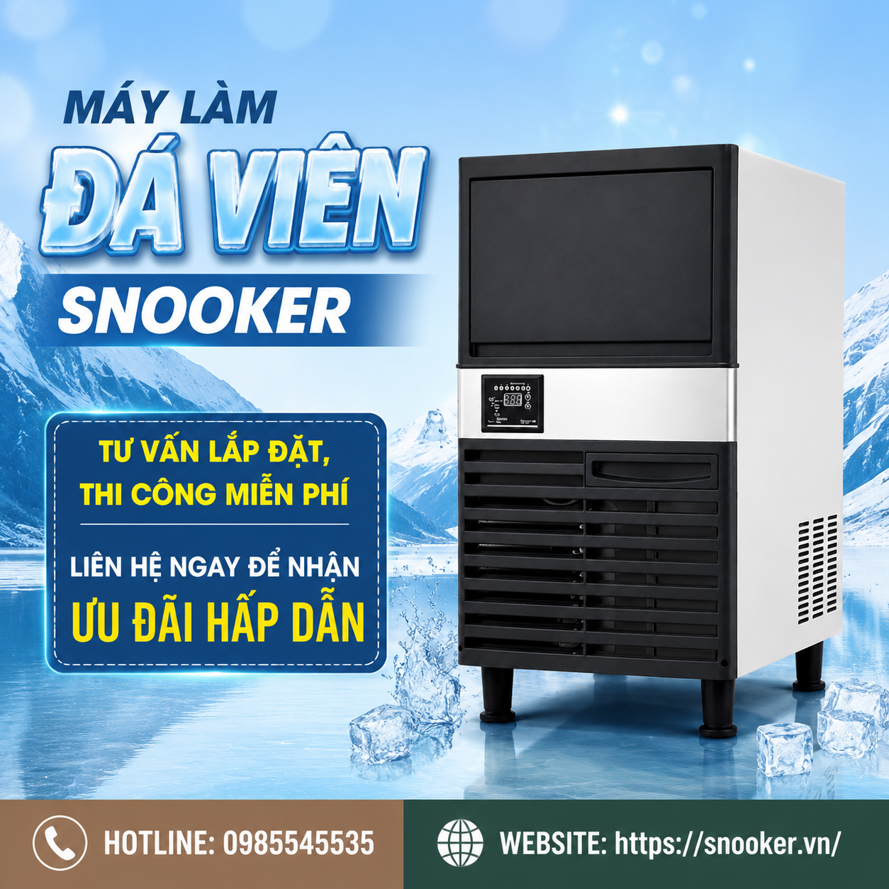may-lam-da-vien-mini máy làm đá viên mini